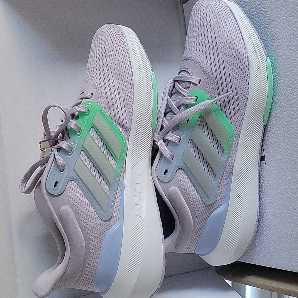 Adidas WOMEN Purple and Green Athletic Shoes